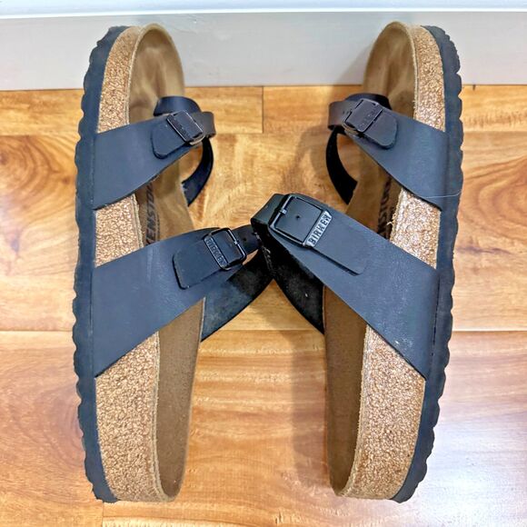 Birkenstock Unisex Mayari Regular Fit Birko Flor Black US Men Size7 Women Size 9 - Picture 11 of 15